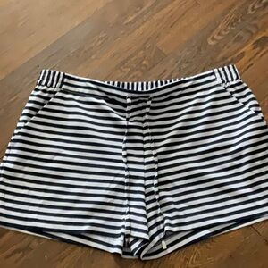 New York & Company Blue and White Athletic Shorts